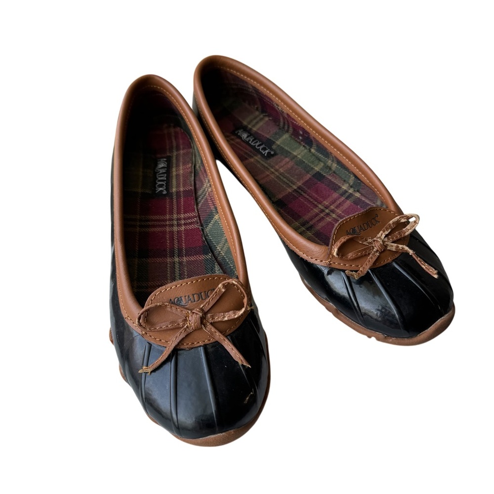 Women's Black and Brown Duck Shoes
